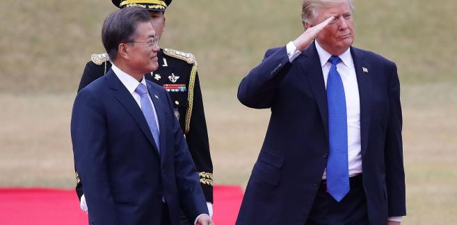 Prezydenci Korei Południowej i USA