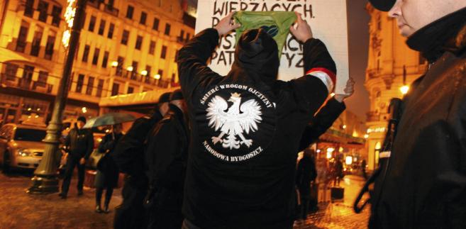 Jeden z marszy organizacji prawicowych