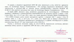 Przykładowe pismo do przedsiębiorców