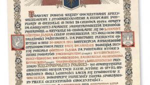 Traktat pokojowy podpisany po III powstaniu śląskim, 1922 r.